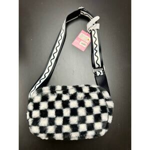 Skinnydip London Women's Millie Fluff Crossbody - Black White
